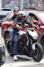 SARA SAMPAIO Out on a Bike in New York 09/01/2018