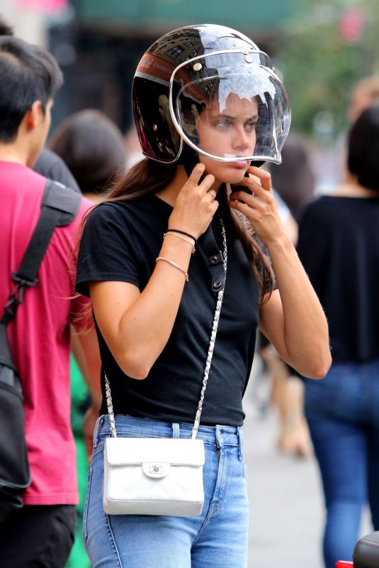 SARA SAMPAIO Out on a Bike in New York 09/01/2018