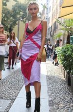 SARAH ELLEN Out at Milan Fashion Week 09/21/2018