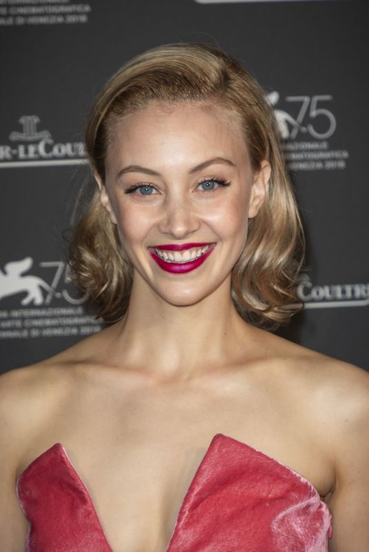SARAH GADON at Jaeger Le-Coultre Gala Night at Venice Film Festival 09/04/2018