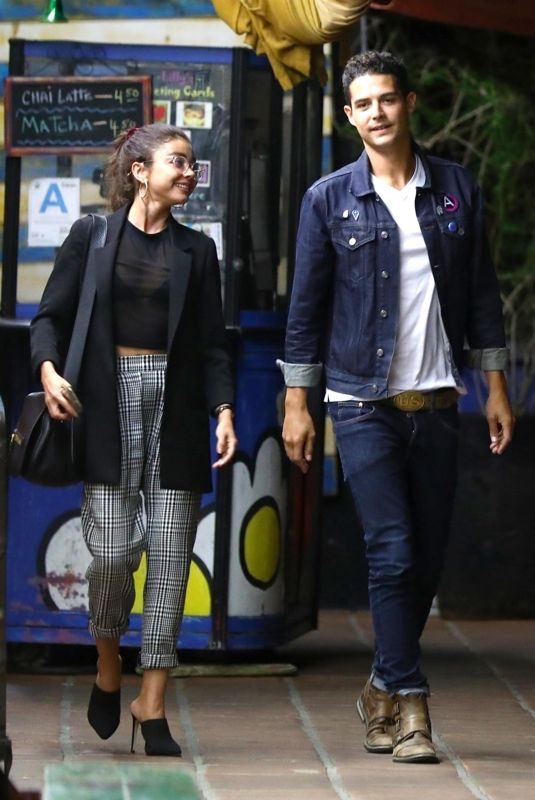 SARAH HYLAND and Wells Adams at Pace Restaurant in Los Angeles 08/31/2018