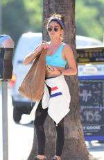 SARAH HYLAND Leaves a Gym in Los Angeles 09/13/2018
