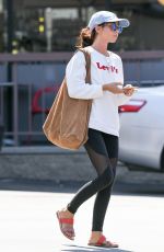 SARAH HYLAND Leaves Cryotherapy Session in Los Angeles 09/04/2018