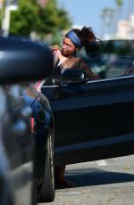 SARAH HYLAND Out in Los Angeles 09/02/2018