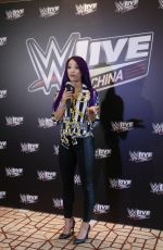 SASHA BANKS at WWE Press Conference in Shanghai 09/01/2018