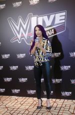 SASHA BANKS at WWE Press Conference in Shanghai 09/01/2018