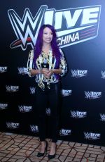 SASHA BANKS at WWE Press Conference in Shanghai 09/01/2018
