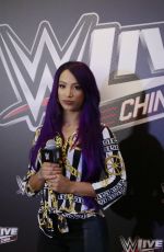 SASHA BANKS at WWE Press Conference in Shanghai 09/01/2018