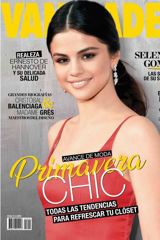 SELENA GOMEZ in Vanidades Chile, August 2018