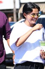 SELENA GOMEZ Leaves Alfred Coffee in Studio City 09/22/2018