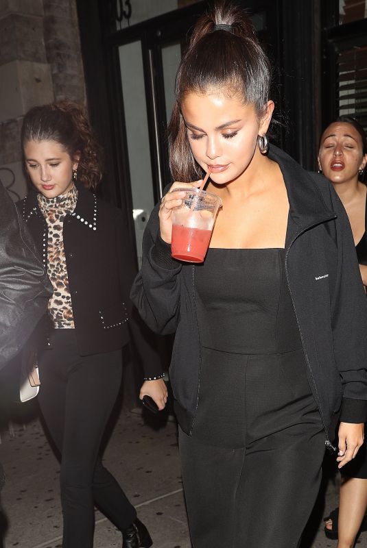 SELENA GOMEZ Leaves La Esquina in New York 09/08/2018