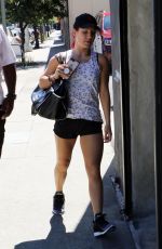 SHARNA BURGESS Arrives at DWTS Rehearsal in Los Angeles 09/15/2018