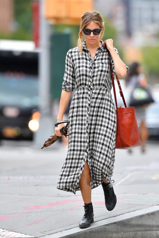 SIENNA MILLER Out and About in New York 09/20/2018