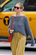 SIENNA MILLER Out in New York 09/27/2018