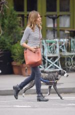 SIENNA MILLER Walks Her Dog Out in New York 09/21/2018