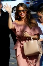 SOFIA VERGARA Arrives at Jimmy Kimmel Live! in Hollywood 09/25/2018