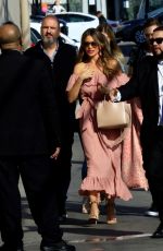 SOFIA VERGARA Arrives at Jimmy Kimmel Live! in Hollywood 09/25/2018