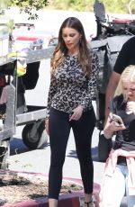 SOFIA VERGARA on the Set of Modern Family in Los Angeles 09/14/2018