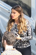 SOFIA VERGARA on the Set of Modern Family in Los Angeles 09/14/2018