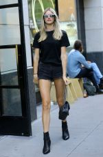 SOPHIE LONGFORD Leaves Baldwin in Nolita Casting in New York 09/02/2018