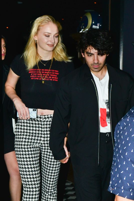 SOPHIE TURNER and Joe Jonas at Craig