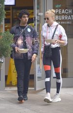 SOPHIE TURNER and Joe Jonas at Sweetgreen Restaurant in New York 09/20/2018
