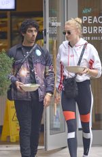 SOPHIE TURNER and Joe Jonas at Sweetgreen Restaurant in New York 09/20/2018