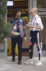 SOPHIE TURNER and Joe Jonas at Sweetgreen Restaurant in New York 09/20/2018