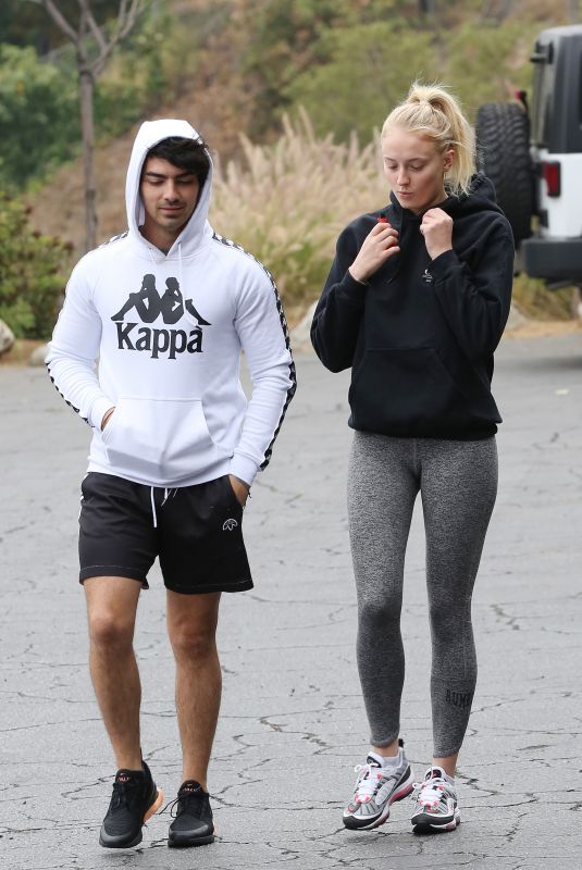 SOPHIE TURNER and Joe Jonas Heading to a Gym in Los Angeles 06/26/2018