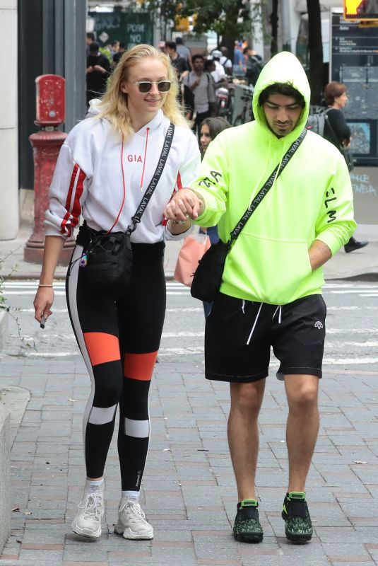 SOPHIE TURNER and Joe Jonas Out in New York 09/20/2018