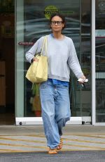 THANDIE NEWTON in Denim Out in Beverly Hills 09/29/2018