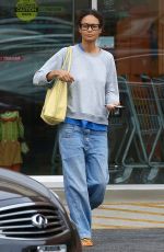 THANDIE NEWTON in Denim Out in Beverly Hills 09/29/2018