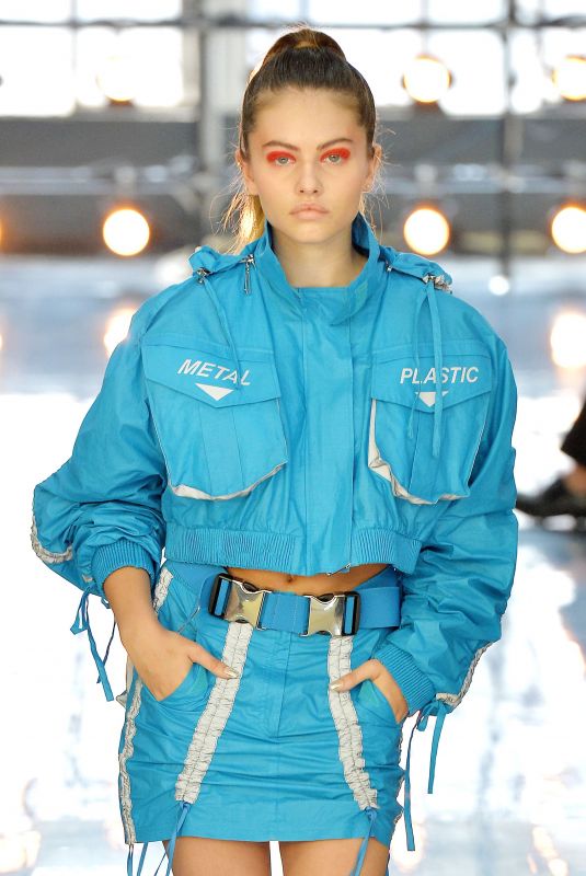 THYLANE BLONDEAU at Byblos Runway Show at Milan Fashion Week 09/19/2018