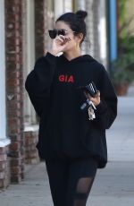 VANESSA HUDGENS Heading to a Pilates Class in Studio City 09/24/2018