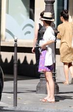 VANESSA PARADIS Out and About in Paris 09/13/2018