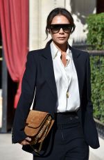 VICTORIA BECKHAM Leaves La Reserve Hotel in Paris 09/26/2018