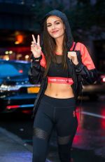 VICTORIA JUSTICE Out and About in New York 09/25/2018