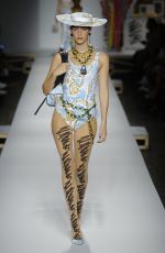 VITTORIA CERETTI at Moschino Runway Show at Milan Fashion Week 09/20/2018