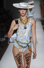VITTORIA CERETTI at Moschino Runway Show at Milan Fashion Week 09/20/2018