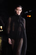 VITTORIA CERETTI at Saint Laurent Runway Show at Paris Fashion Week 09/25/2018