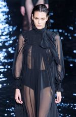 VITTORIA CERETTI at Saint Laurent Runway Show at Paris Fashion Week 09/25/2018