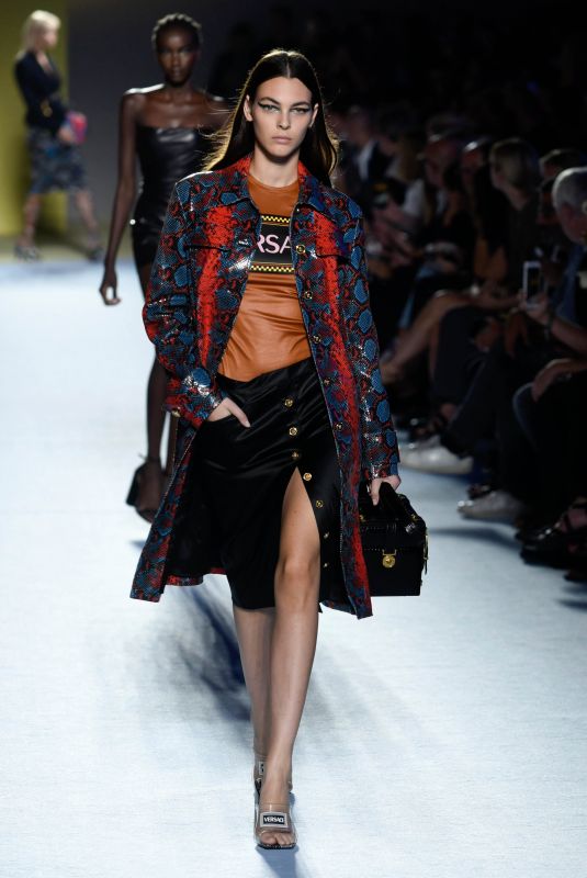 VITTORIA CERETTI at Versace Runway Show at Milan Fashion Week 09/21/2018