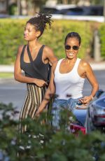 WILLOW and JADA PINKETT SMITH Out Shopping in Calabasas 09/02/2018