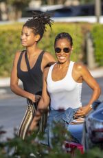 WILLOW and JADA PINKETT SMITH Out Shopping in Calabasas 09/02/2018