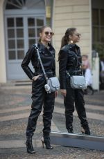 XENIA TCHOUMITCHEVA Out at Milan Fashion Week 09/23/2018
