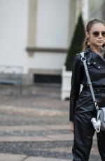 XENIA TCHOUMITCHEVA Out at Milan Fashion Week 09/23/2018