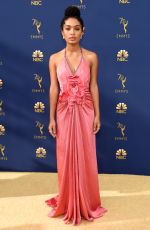 YARA SHAHIDI at Emmy Awards 2018 in Los Angeles 09/17/2018
