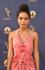 YARA SHAHIDI at Emmy Awards 2018 in Los Angeles 09/17/2018