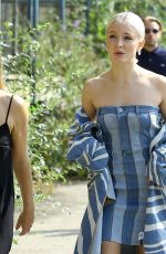 ZARA LARSSON Arrives at Roberto Cavalli Fashion Show in Milan 09/22/2018