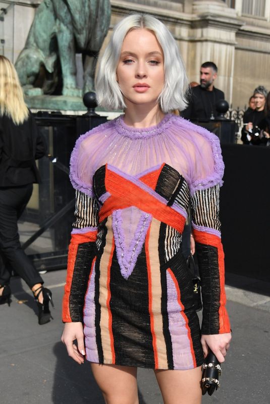 ZARA LARSSON at Balmain Fashion Show at PFW in Paris 09/28/2018